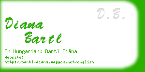 diana bartl business card